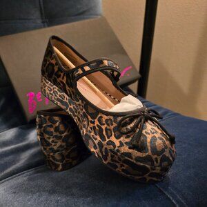 Leopard Mary Janes